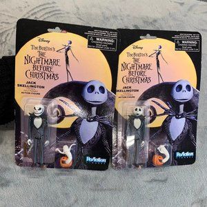 Funko Jack Skellington Reaction Figures Super7 Bundle of 2 Different Figures NIP